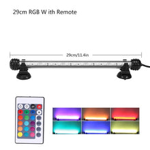 Load image into Gallery viewer, Aquarium Light LED Waterproof Fish Tank Light Underwater Fish Lamp Aquariums Decor Lighting Plant Lamp 19-49CM 220V EU Power