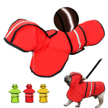 Load image into Gallery viewer, Reflective Dog Raincoat Dog Rain Jacket Waterproof Pet Coat Hoodies Jumpsuit For Small Medium Large Dogs French Bulldog S-2XL
