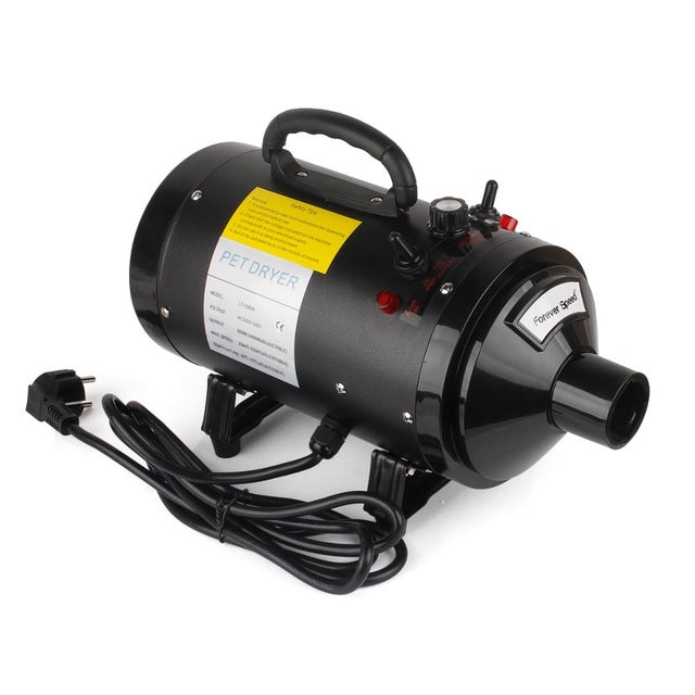 2400w 2600w professional dog dryers Pet Hair Dryer Adjustable Cat Grooming Air Blower Adjustable temperature with 3 nozzles