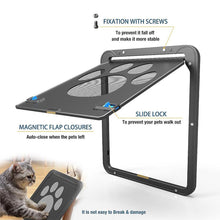 Load image into Gallery viewer, Dog Footprint Pattern Pet Cat Door Window Door Screen Doggie Flap Pet Supplies
