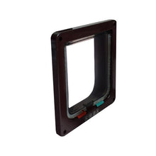 Load image into Gallery viewer, 4 Ways Lockable Dog Cat Door Security Flap Gate Pet Supplies Animal Pet Cat Cage Door Pets Products Size S M L XL
